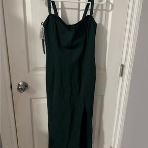 Babaton Forest Green Midi Dress